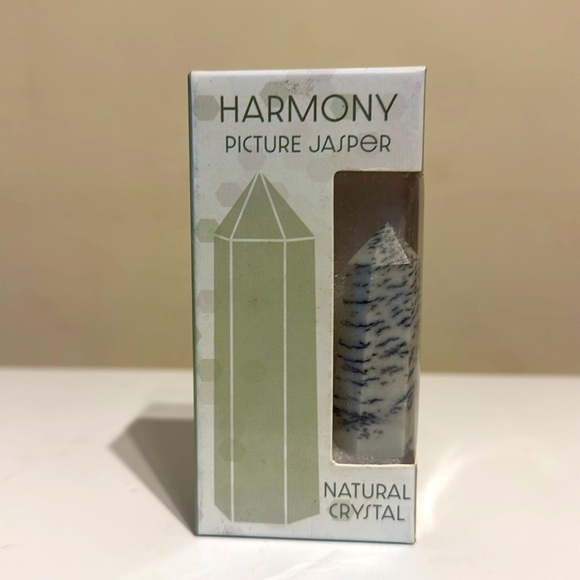 Harmony Picture Jasper Obelisks Mineral Crystal New NIP Gift Stocking Stuffer - Picture 1 of 10
